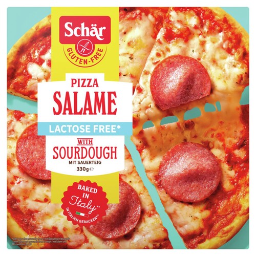 Schar Bonta Gluten Free Salami Pizza Thin & Crispy Frozen