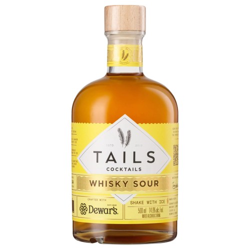 Tails Cocktails Dewars Whisky Sour Premixed Cocktail
