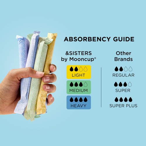 Mooncup Organic Cotton Applicator Tampons Medium