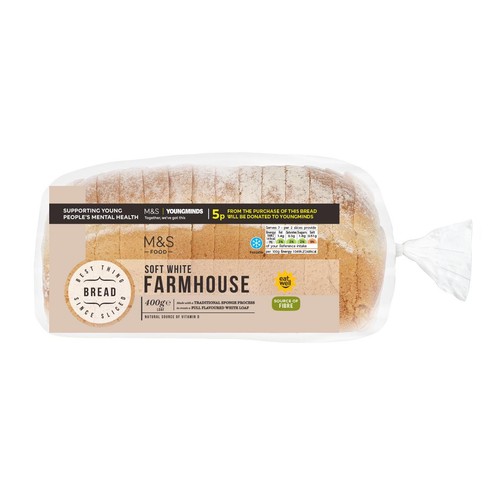 M&S Soft White Farmhouse Bread Loaf