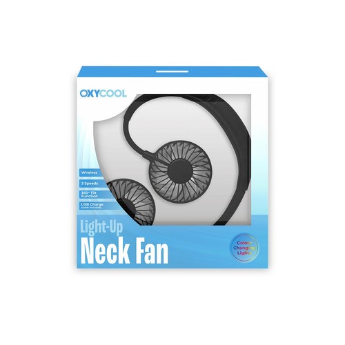 Oxycool Portable Neck Fan With Lights