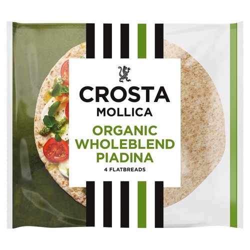 Crosta Mollica Organic Piadina Flatbreads Wholeblend