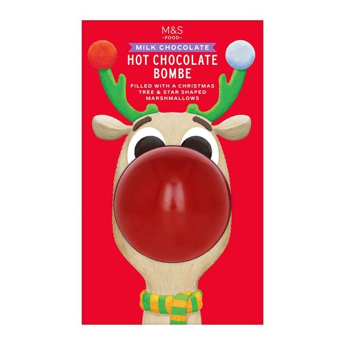 M&S Reindeer Hot Chocolate Bombe