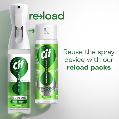 Cif Infinite Clean Lime & Lemongrass All In One Cleaning Spray