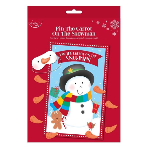 Pin The Carrot On The Snowman Game