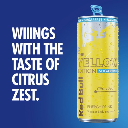 Red Bull Energy Drink Sugar Free Summer Edition Citrus Zest