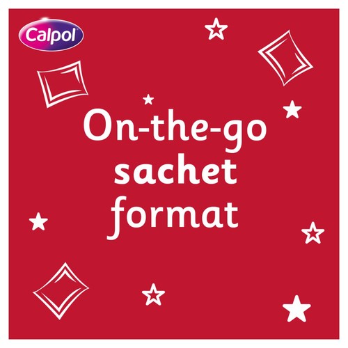 Calpol SixPlus Sugar & Colour Free Suspension Sachets Strawberry 6+ Years