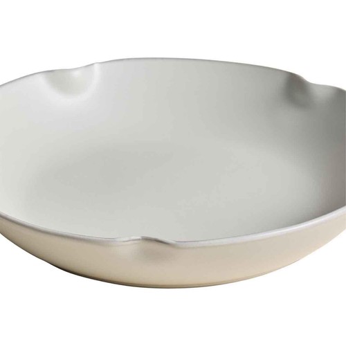 M&S Crimped Scalloped Pasta Bowl, Cream
