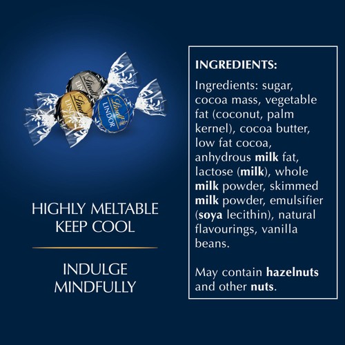 Lindt Lindor Dark Assorted Chocolate Truffles Box