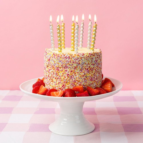 Talking Tables Gold Twirl Birthday Candles