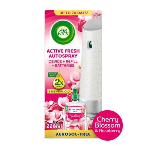 Airwick Cherry Blossom & Raspberry Active Fresh Kit