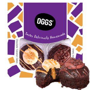 OGGS Chocolate and Chocolate Caramel Cake Selection Box