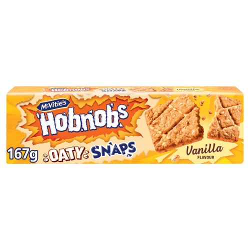 McVitie's Hobnobs Biscuits Oaty Snaps Vanilla