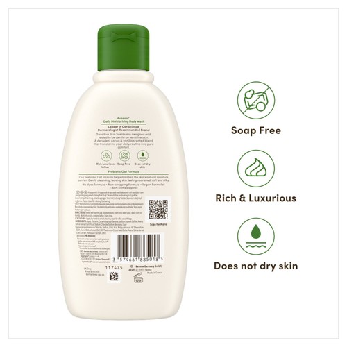 Aveeno Daily Moisturising Body Wash with Cocoa Butter and Vanilla Scent