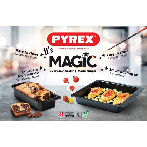 Pyrex Magic Non-Stick Square Roaster 24cm Ocado