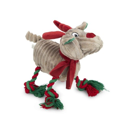 Petface Roger Rope Legs With Scarf Plush Dog Toy