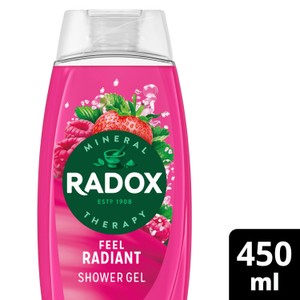 Radox Strawberry Feel Radiant Shower Gel Body Wash 450ml