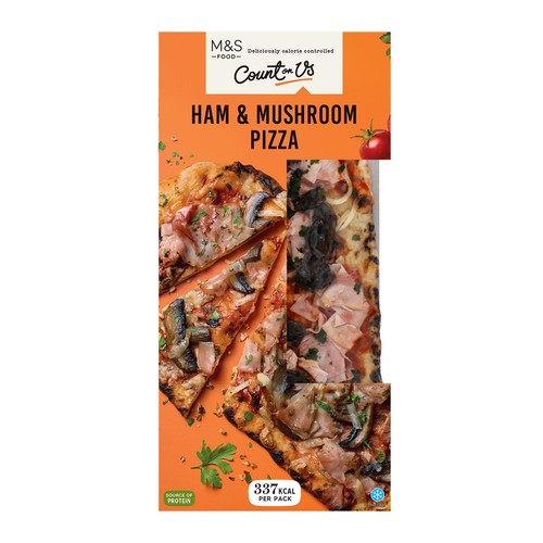 M&S Count On Us Ham & Mushroom Pizza