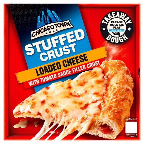Chicago Town Takeaway Stuffed Crust Cheese Large Pizza 630g