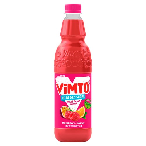 Vimto Remix Raspberry, Orange & Passionfruit Squash