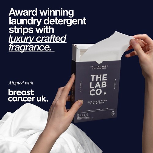The Lab Co. Laundry Detergent Sheets Non Bio Relaxing Scent 64 Loads