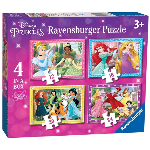 Ravensburger Disney Princess Caring 4 in a Box Jigsaw Puzzles