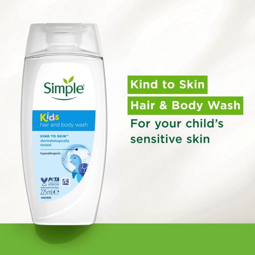 Simple Kids Hair & Body Wash Shower Gel