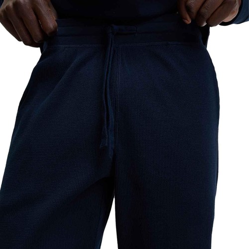 Supersoft Waffle Loungewear Bottoms Navy, XXL