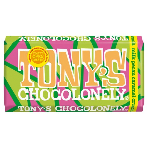 Tony's Chocolonely Milk Chocolate Crunch Pecan Caramel