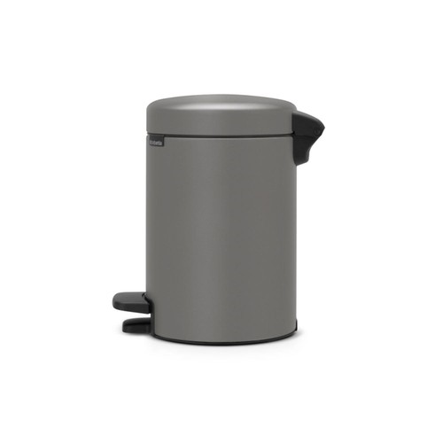 Brabantia NewIcon Pedal Bin 3 Litre Mineral Concrete Grey