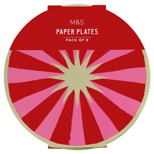 M&S Paper Plates Star