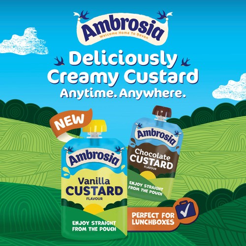 Ambrosia Vanilla Custard Pouch