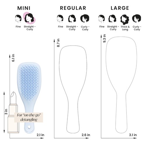Tangle Teezer Mini Ultimate Detangler Digital Lavender