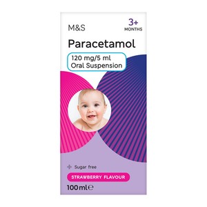 M&S Paracetamol 3+ Months Strawberry Flavour