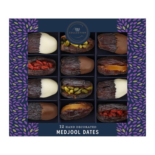 M&S Collection 12 Hand Decorated Medjool Dates