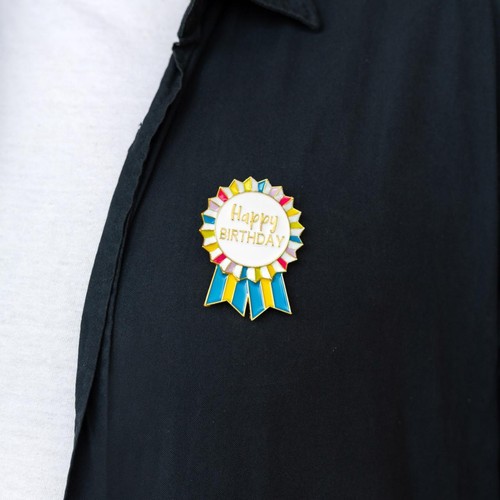 Talking Tables Enamel "Happy Birthday" Badge