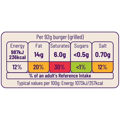 Ocado 4 Quarter Pounder Beef Burgers