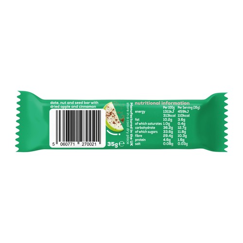 The Gut Stuff Apple & Cinnamon High Fibre Fruit & Nut Box of Bars