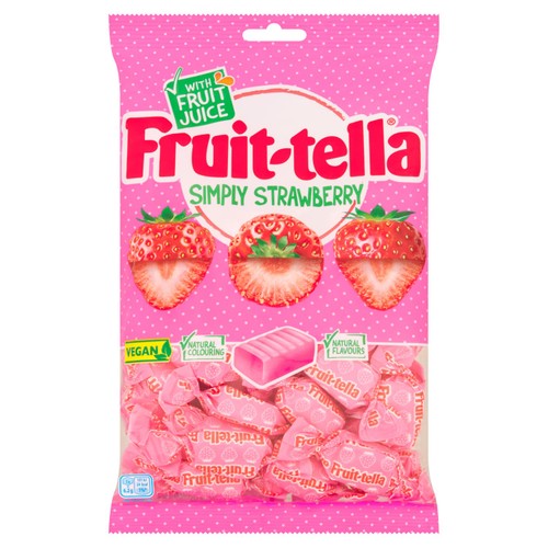 Fruit-tella Simply Strawberry Soft Chew Sweets