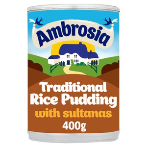 Ambrosia Ready To Eat Creamed Rice Pudding 4 X 120G