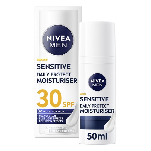 NIVEA MEN Sensitive Daily Protect Moisturiser SPF 30