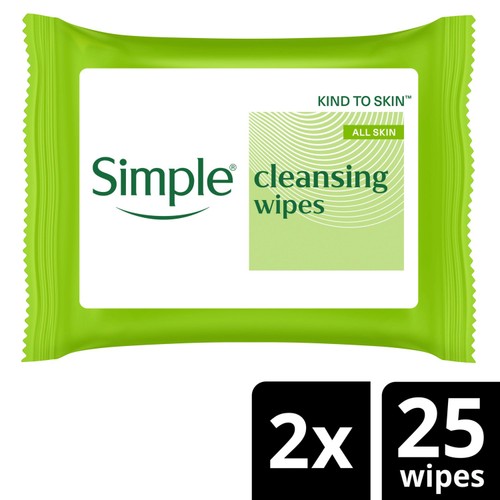 Simple Kind to Skin Biodegradable Face Wipes