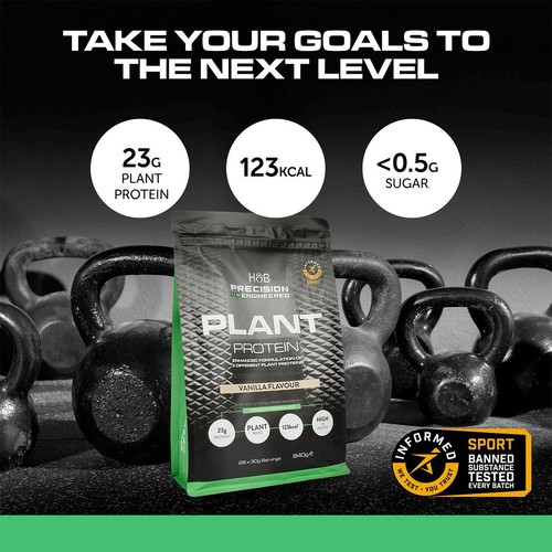 H&B Precision Engineered Plant Protein Powder Vanilla