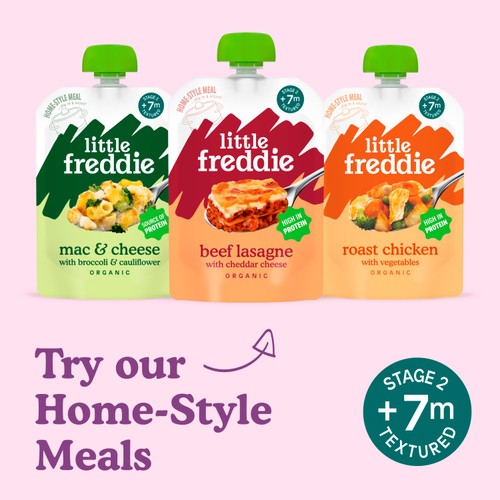Little Freddie Organic Banana Greek Style Yoghurt Baby Food Pouch 6+ M