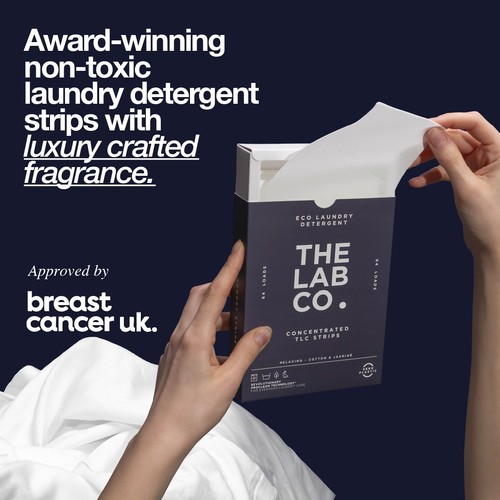 The Lab Co. Laundry Detergent Sheets Non Bio Relaxing Scent 64 Loads