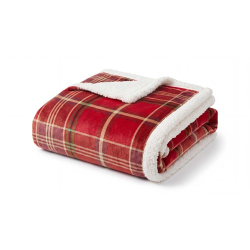 Deyongs Red Check Throw