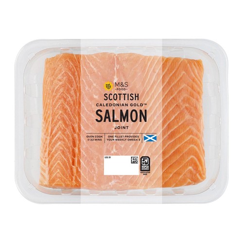 M&S Scottish Salmon Fillet Joint Skin On