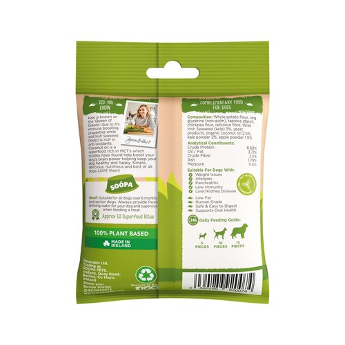 Soopa Kale & Apple Healthy Dog Treat Bites 