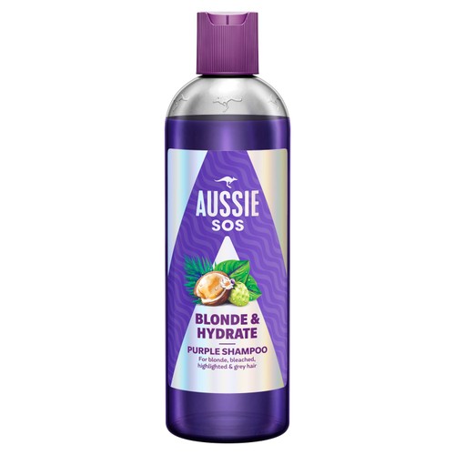 Aussie SOS Blonde & Hydrate Purple Shampoo 