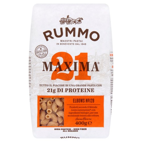 Rummo Organic Protein Macaroni Elbow Pasta No 128